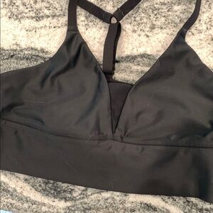 Aerie Black Sports Bra with Adjustable Straps